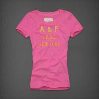 dames abercrombie fitch korte tees 1892 new york geel lichtrood Store Tilburg l90ym306